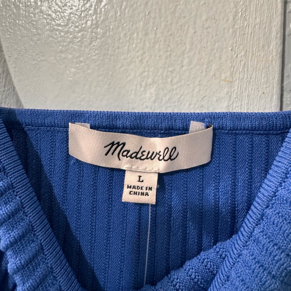 Madewell NWT Ottoman Knit Sweater Tank – Size Large - Picture 7 of 8